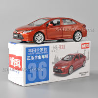 โมเดลรถของเล่น 1:43 Scale Diecast Car Model Toyota Corolla Hybrid Pull Back Toy