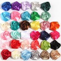 【cw】 10PCS 3.6CM 1.4 quot;Artificial Fabric FlowersApplique WeddingBride Hair VeilHeadwear Decoration 【hot】