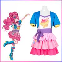 Cartoon Anime Little Pony Ie Pie Cosplay Costume Fashion Uniform Outfit Halloween Christmas Party Lovely Princess Skirt