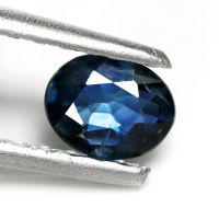 0.45 ct ไพลิน (heated Blue Sapphire) ทรงไข่