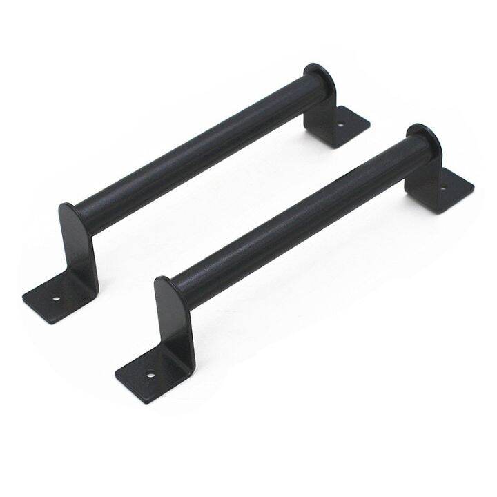 2pcs-black-carbon-steel-sliding-barn-door-pull-handle-for-sliding-barn-door-garden-gates-garages-hardware-kit