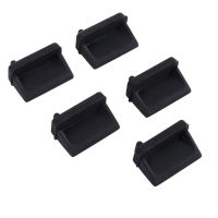 40 Pcs Silicone USB Port Plug Dustproof Plug Stopper Protection Cap Black