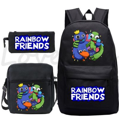 Rainbow Friends Bcakpacks 3pcs Set Schoolbag kids Mochila Student Daily Rucksack Boys Girls Anime Backpack Children School Bags