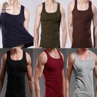 Mens Tank Tops Cotton Casual Sleeveless Muscle Tops Fitness