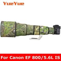 【LZ】✇❧  Para canon ef 800mm f5.6 l é usm à prova duságua lente camuflagem casaco capa de chuva lente protetora caso náilon armas pano