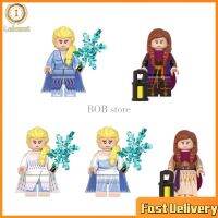 เลเบอร์สปริศนาบล็อกของเล่นเด็ก,【สต๊อกพร้อม】 Frozen Aisa Anna ประกอบตึก