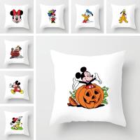 Mickey Minnie Halloween theme Simple style pillowcase Home white Pillow pillowcase sofa bedroom car Home decoration pillowcase