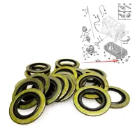 20PCS Engine Oil Drain Plug Gasket for ,,,,,,,Opel,,Mini 016393/016454