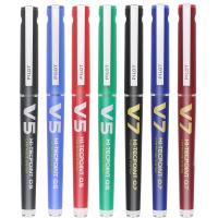Japan Pilot baccarat V5 upgrade version straight liquid ball pen v7 needle tube water pen can change ink sac ink gall bxc-v5 black exam special neutral pen for students