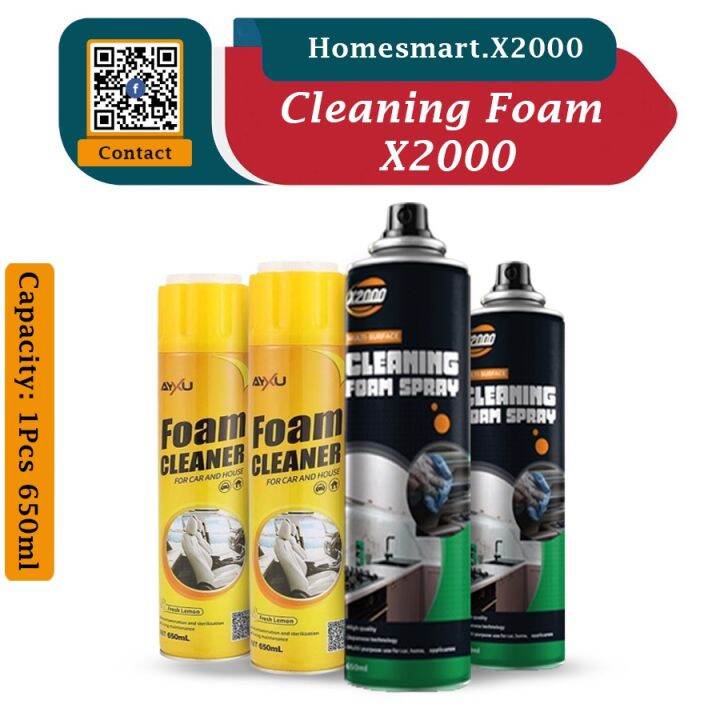 Antibacterial Cleaning spray x2000, foam Cleaner x2000 Car Interior