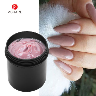 MSHARE 142g Jelly Builder Nail Extension Gel Cream Medium Soft Cover Pink White Fast Extending UV Nail Hard Gels