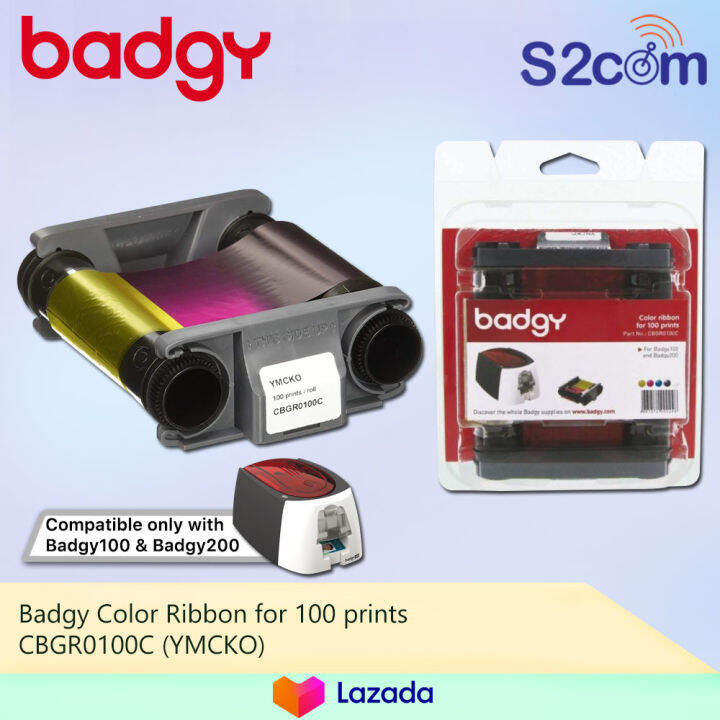 Badgy Color Ribbon For 100 Prints CBGR0100C (YMCKO) | Lazada