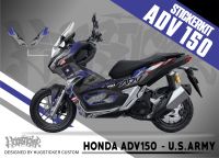 สติ๊กเกอร์ Honda Adv 150 - ลาย U.S Army