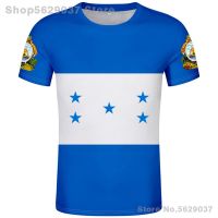 2023 NEW HONDURAS t shirt diy free custom made name number hat t-shirt nation flags hn country print photo logo honduran spanish clothing