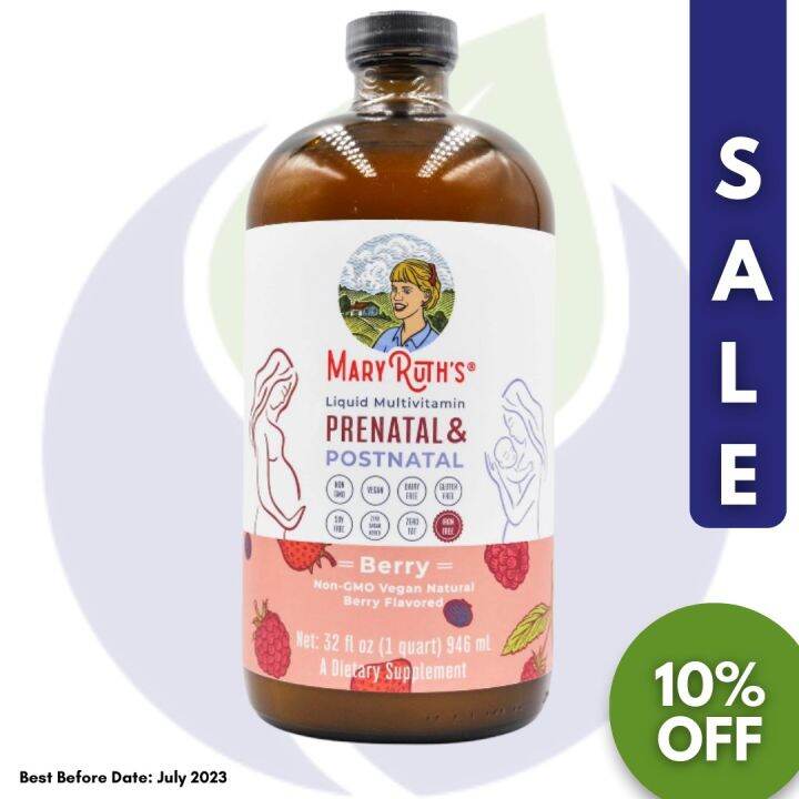 Mary Ruth's Liquid Multivitamin Prenatal+ Postnatal Berry (946ml