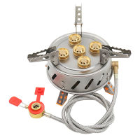 15800W High Power Camping Gas Stove Five Core Flame Nozzle Fire Gas Adjustable Burner Camp Stove