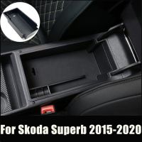 For Skoda Superb Octavia A7 KODIAQ Car Accessories Central Armrest Storage Box Console Tray Case Palle Interior decoration