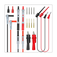 P1308B 18PCS Test Lead Kit 4MM Banana Plug to Test Hook Cable Replaceable Multimeter Probe Alligator Clip