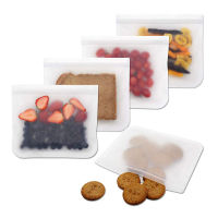 Fresh Keeping Bag Plastics Ziplock Food Translucent Vegetable And Fruit Storage Sealed Silicone Reusable Cuisine Rangement Bag