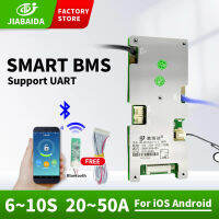 BMS อัจฉริยะ6S 7S 8S 10S สำหรับ Lifepo4แบต Li-Ion 20A 50A 40A 30A กับบลูทูธกระดานสมดุลพอร์ตทั่วไป