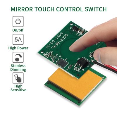 【LZ】✸❉☂  Banheiro led dimmer 12v sensor de toque 60w interruptor do sensor de toque capacitivo 5a toque dimmer para espelho de luz
