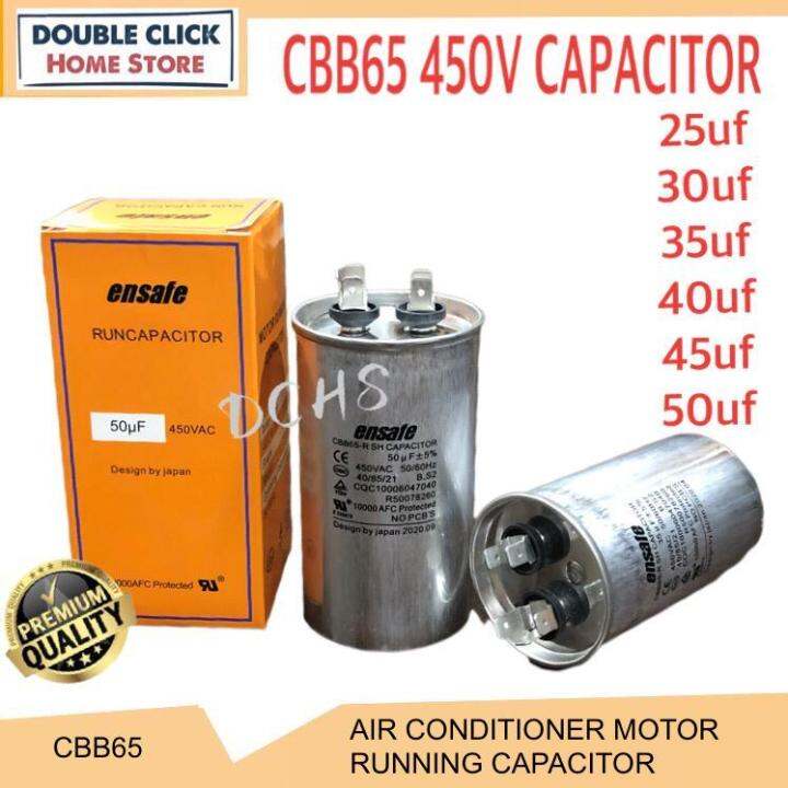 Ensafe CBB65 450VAC Air Conditioner Fan Capacitor Fan Motor Capacitor