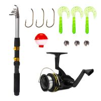 Fishing Gear Set Combination Fishing Rod and Fishing Reel Tackle Gear Accessories for Saltwater Freshwater Fishing