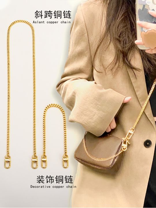 package-for-lv-mahjong-chain-shoulder-belt-fittings-high-grade-not-faded-old-flower-axillary-package-transformation-inclined-shoulder-bag-chain-single-buy