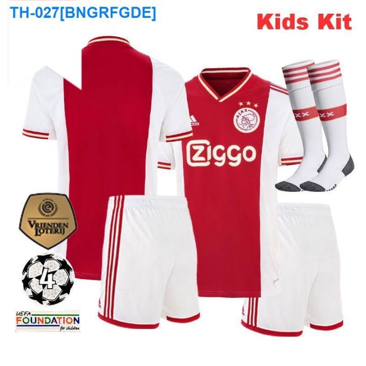 2022-2023-ajax-kids-kit-football-jersey-22-23-high-quality-fan-edition-shirt-with-patch-socks-kiases