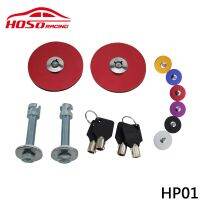 【JH】 Car auto parts car modified hood lock aluminum alloy frosted