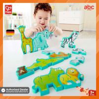 Hape ของเล่นไม้ ปริศนา ขบวนสัตว์ป่าและตัวอักษรภาษาอังกฤษ Alphabet &amp; Animal Parade ของเล่น สำหรับเด็ก 3 ปีขึ้นไป