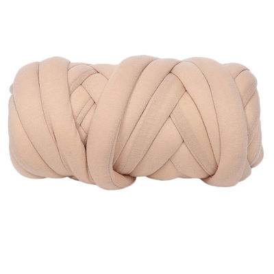 Yurongfx 500G เส้นด้ายขนสัตว์นุ่ม Roving Chunky Cotton DIY Handmade ถักหนา Warm