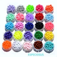 Multi Colors 8MM Round Shaped Acrylic Beads DIY Jewelry Making Accessories Plastic Spacer Bracelet Handcraft Fittings 100 PCS Beads