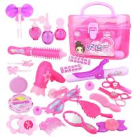 Pretend Play Kid Make Up Toys 25/32PCS Pink Makeup Set Princess Hairdressing Simulation Toy For Girls Dressing Cosmetic