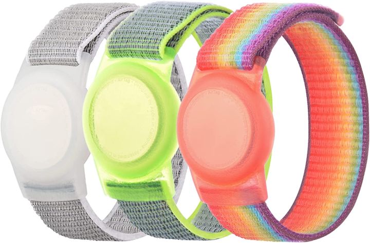 AirTag Bracelet for Kids, AirTag Holder with Elastic Wristband, Anti-Lost  Watch Band for Apple Air Tag, Adjustable Strap for Toddler 2 Pack