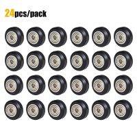 24PCS CNC POM Berlin Wheel 625ZZ Bearing 2040 European Standard V Groove Aluminum Profile Pulley for Laser Engraving Machine