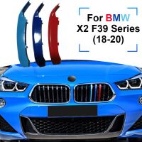 แถบกระจังหน้า 3 สี สำหรับ BMW X2 F39 2018 2019 2020 2021 / 3pcs ABS Car Racing Grille Strip Tirm Clip For BMW X2 F39 Accessories