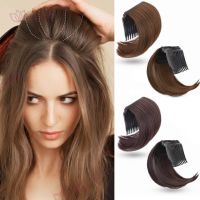 HUAYA Synthetic Hair Invisible Bangs Straight Up Comb False Accessories Extension Wig