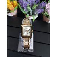 นาฬิกา CASIO รุ่น LTP-V007G-9E  นาฬิกาสำหรับผู้หญิง สายสแตนเลส สีทอง หน้าปัดเหลี่ยม -ของแท้ 100% รับประกันสินค้า 1 ปี