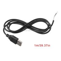 5V USB 2.0 Male Jack 2 Pin 2 Wire Power Charge Cable Cord Connector DIY 1m Wire Electronics Stocks Dropship