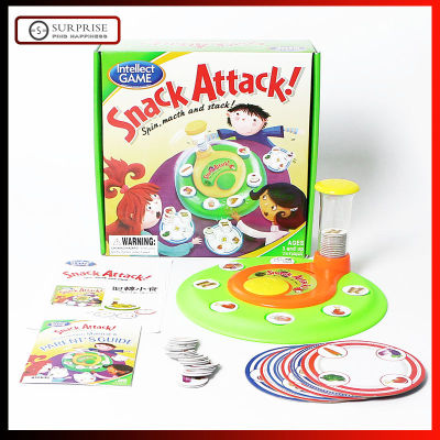 【เซอร์ไพรส์】สแน็ค Attack! การจับคู่เกมกระดาน,การจดจำภาพ,หน่วยความจำและความเข้มข้นอาหารหมุนเกมของขวัญของเล่นหลายคนของเล่นแบบโต้ตอบ