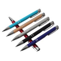 6PCS Office Metal Ballpoint Pen 6 Colors 0.7mm Ball Pen Set For School Office Supplies Stationery Press Ballpoint Pens Pens