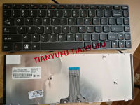 FOR Ideapad U460 U460A 25-011178 T2S-US 0AJ1TH Keyboard US Black With Silver Frame Laptop KEYBOARD Laptop KEYBOARD