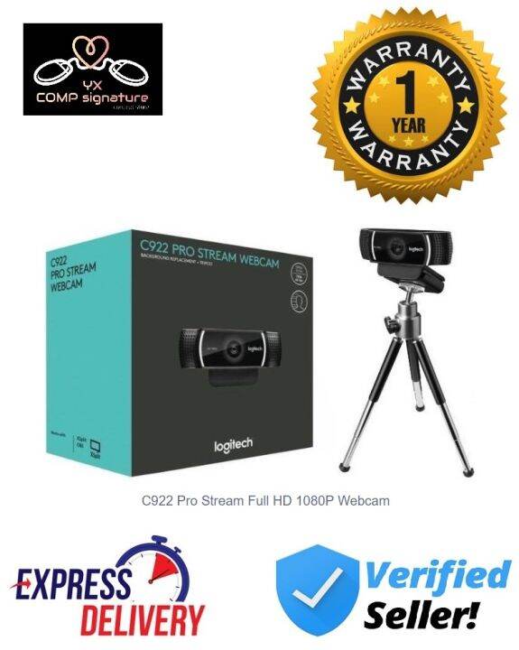 Logitech C922 Pro Stream Full HD 1080P cam (960001090) [ Malaysia