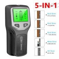 5 in 1 Digital Metal Detector Find Metal Wood Studs AC Voltage Live Wire Detection Wall Scanner for Wallpaper Acoustic Ceiling