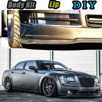 Car Bumper Lip Front Spoiler Skirt Deflector For Chrysler 300 300C For Lancia Thema Tune Car Modified Body Kit VIP Hella Flush