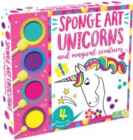 หนังสืออังกฤษใหม่ Sponge Art Unicorns and Magical Creatures (My First Sponge Art Set) [Paperback]