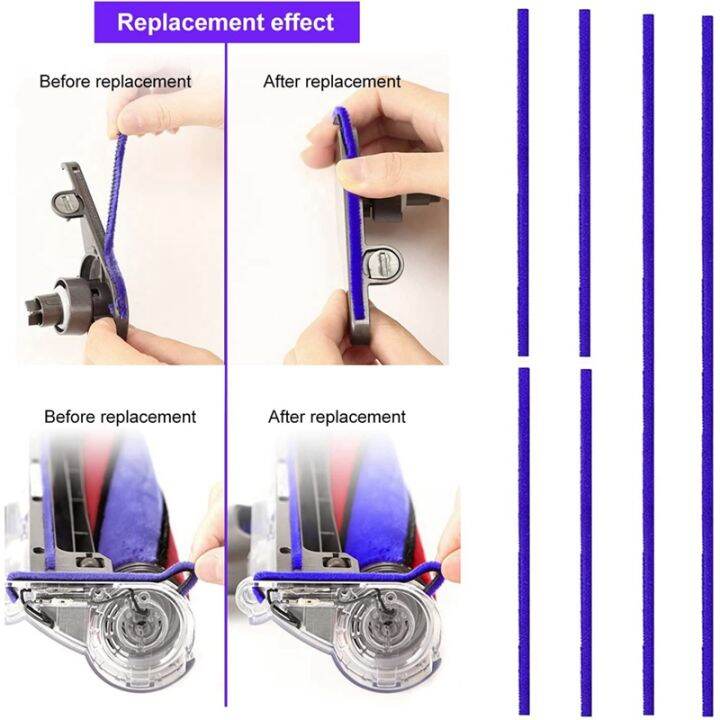 replacement-brush-roller-brush-brush-kit-for-dyson-v6-v7-v8-v10-v11-soft-roller-accessories-with-6-felt-strips-cleaning-and-dust-removal