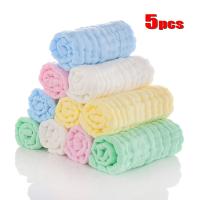 【CC】 5pcs/lot Muslin 6 layers Cotton Soft Baby Face  Handkerchief Bathing Feeding Washcloth burp cloths