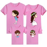 Wedding 9 Colors Cotton Family Tee Women Tshirt Men T-shirt Family Set Wear T Shirts Family Matching Outfits Tees Birthday Party Couple Set Tshirts Women Blouse